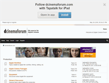 Tablet Screenshot of dcinemaforum.com